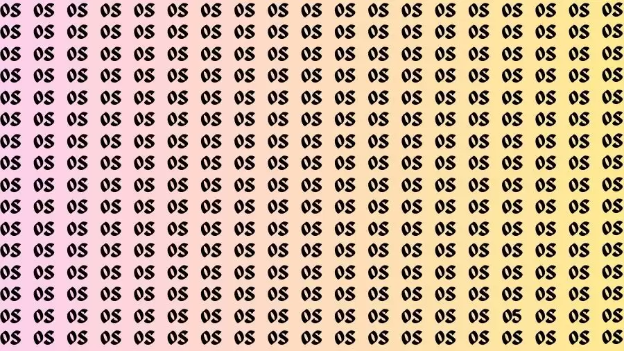 Optical Illusion Brain Challenge: If you have 50/50 Vision Find the number 05 in 18 Secs