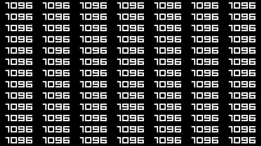 Observation Brain Challenge: If you have Hawk Eyes Find the Number 1996 in 15 Secs