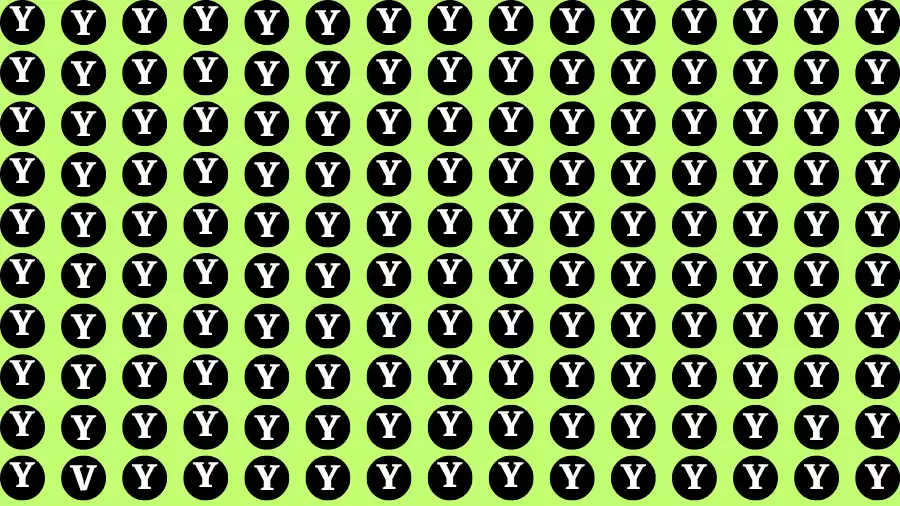 Observation Visual Test: If you have Eagle Eyes Find the Letter V among Y in 15 Secs