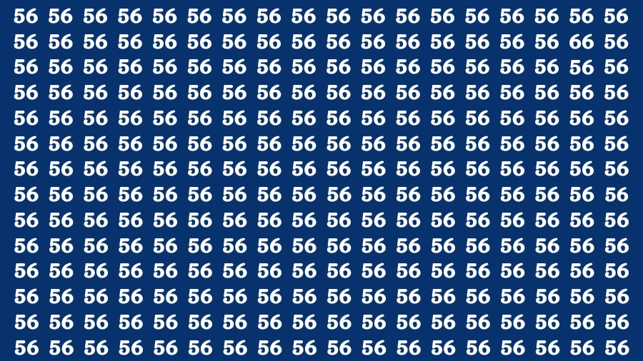 Observation Brain Challenge: If you have Hawk Eyes Find the Number 66 in 15 Secs