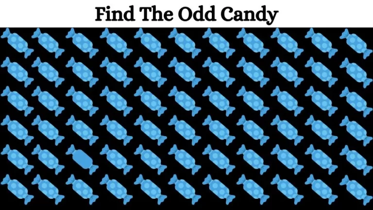 Optical Illusion Brain Challenge: If you have Eagle Eyes find the Odd Candy in 15 Seconds