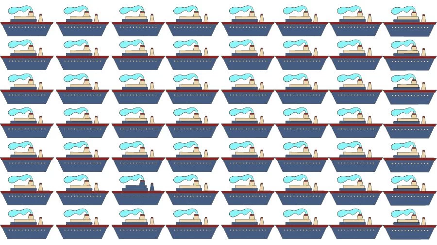 Optical Illusion Brain Challenge: If you have Eagle Eyes find the Odd Ship in 15 Seconds