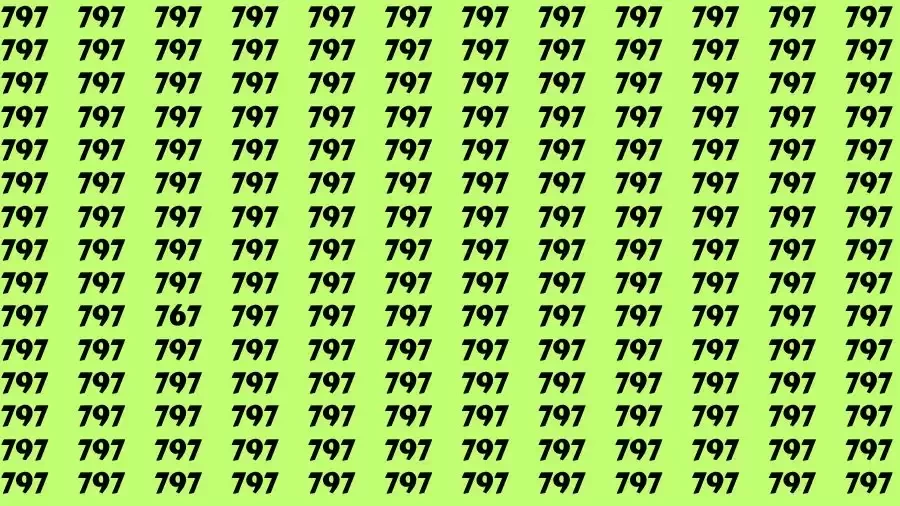 Observation Brain Challenge: If you have Eagle Eyes Find the number 767 in 10 Secs