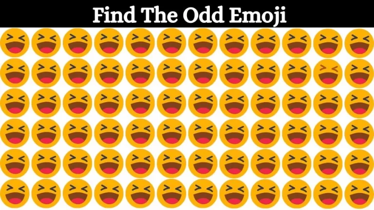 Optical Illusion Brain Challenge: If you have Eagle Eyes find the Odd Emoji in 15 Seconds