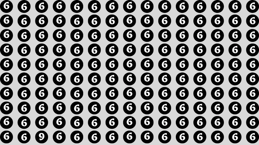 Observation Find it Out: If you have Sharp Eyes Find the number 9 among 6 in 20 Secs