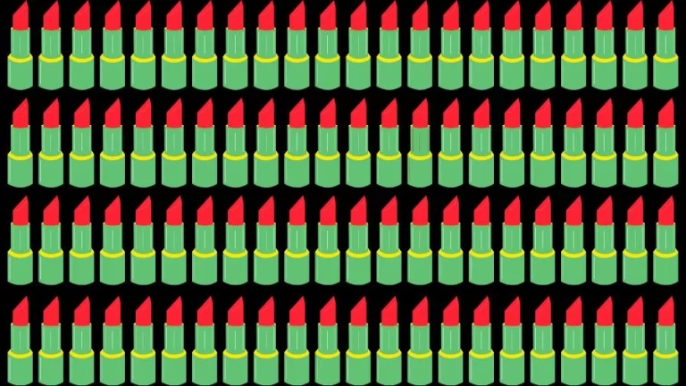 Optical Illusion Brain Challenge: If you have Eagle Eyes find the Odd Lipstick in 15 Seconds