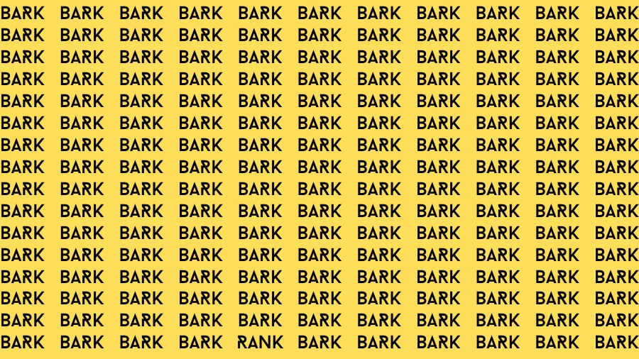 Observation Brain Challenge: If you have Hawk Eyes Find the word Rank in 18 Secs