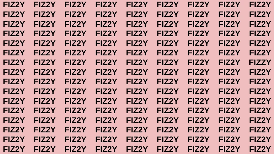 Observation Find it Out: If you have Eagle Eyes Find the word Fizzy in 15 Secs
