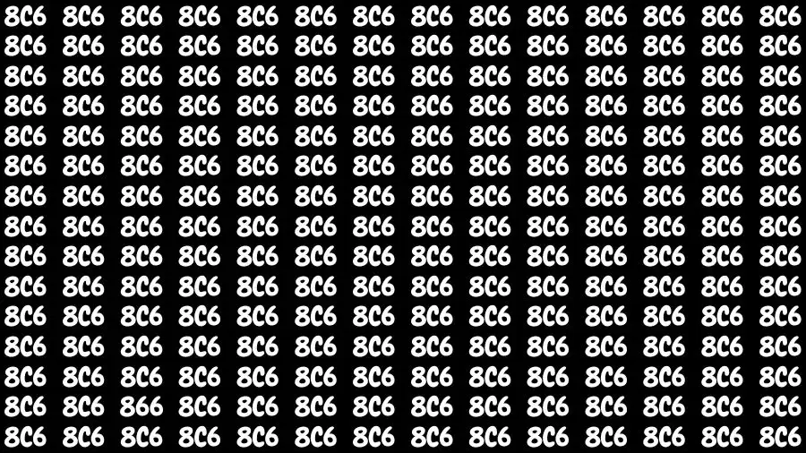 Only Extra Sharp Eyes Can Find the Number 866 in 12 Secs