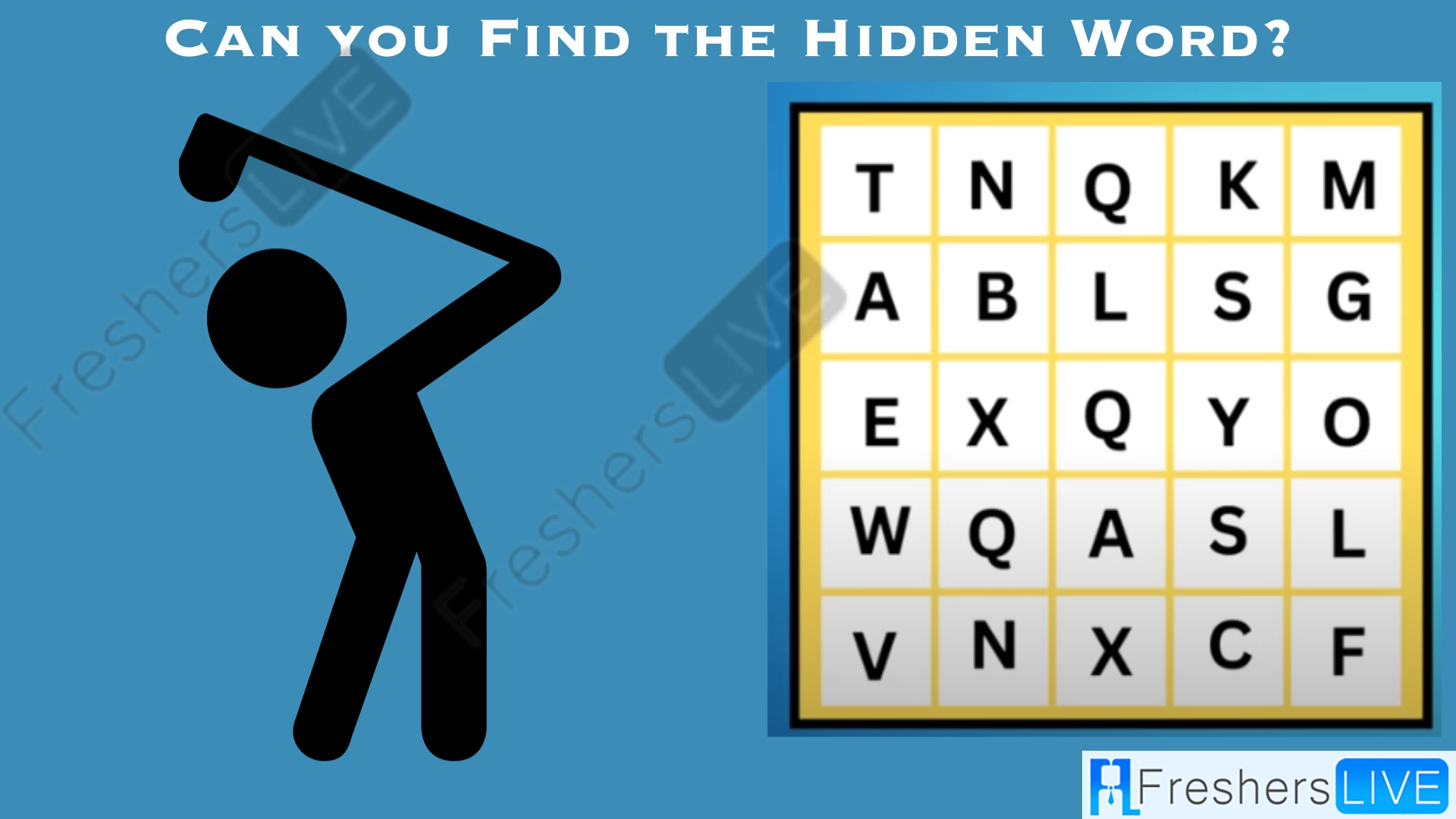 Only people with 50/50 Vision Can Find the Hidden Word in this Word Puzzle