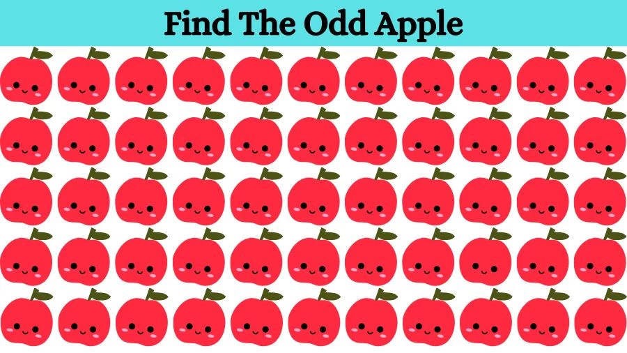 Optical Illusion Brain Challenge: Can you find the Odd Apple in 12 Seconds?