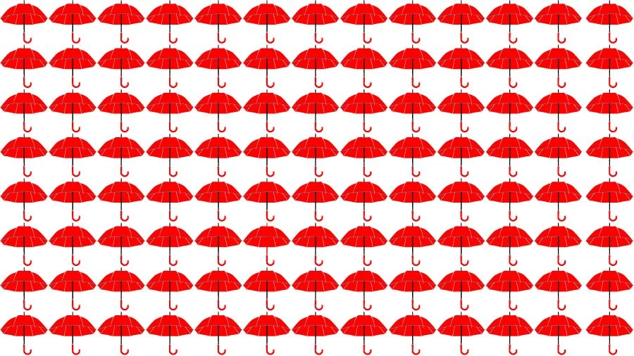 Optical Illusion Brain Challenge: Can you find the Odd Umbrella in 12 Seconds?