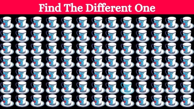 Optical Illusion Eye Test: Can you find the Odd Cup in 20 Seconds?