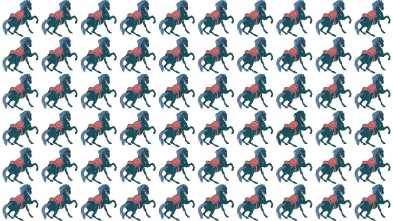 Optical Illusion Eye Test: Can you find the Odd Horse in 20 Seconds?