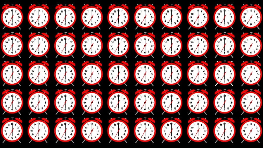 Optical Illusion Eye Test: Try to find the Odd Clock in this Image