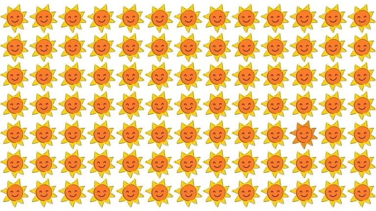 Optical Illusion Eye Test: Try to find the Odd Sun in this Image