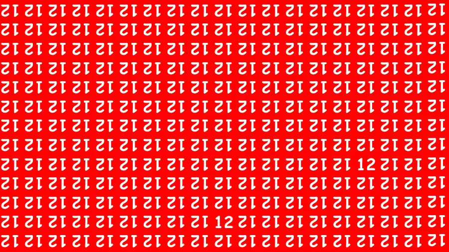 Thinking Test: Can you Spot the Hidden Number 12 in 12 Secs