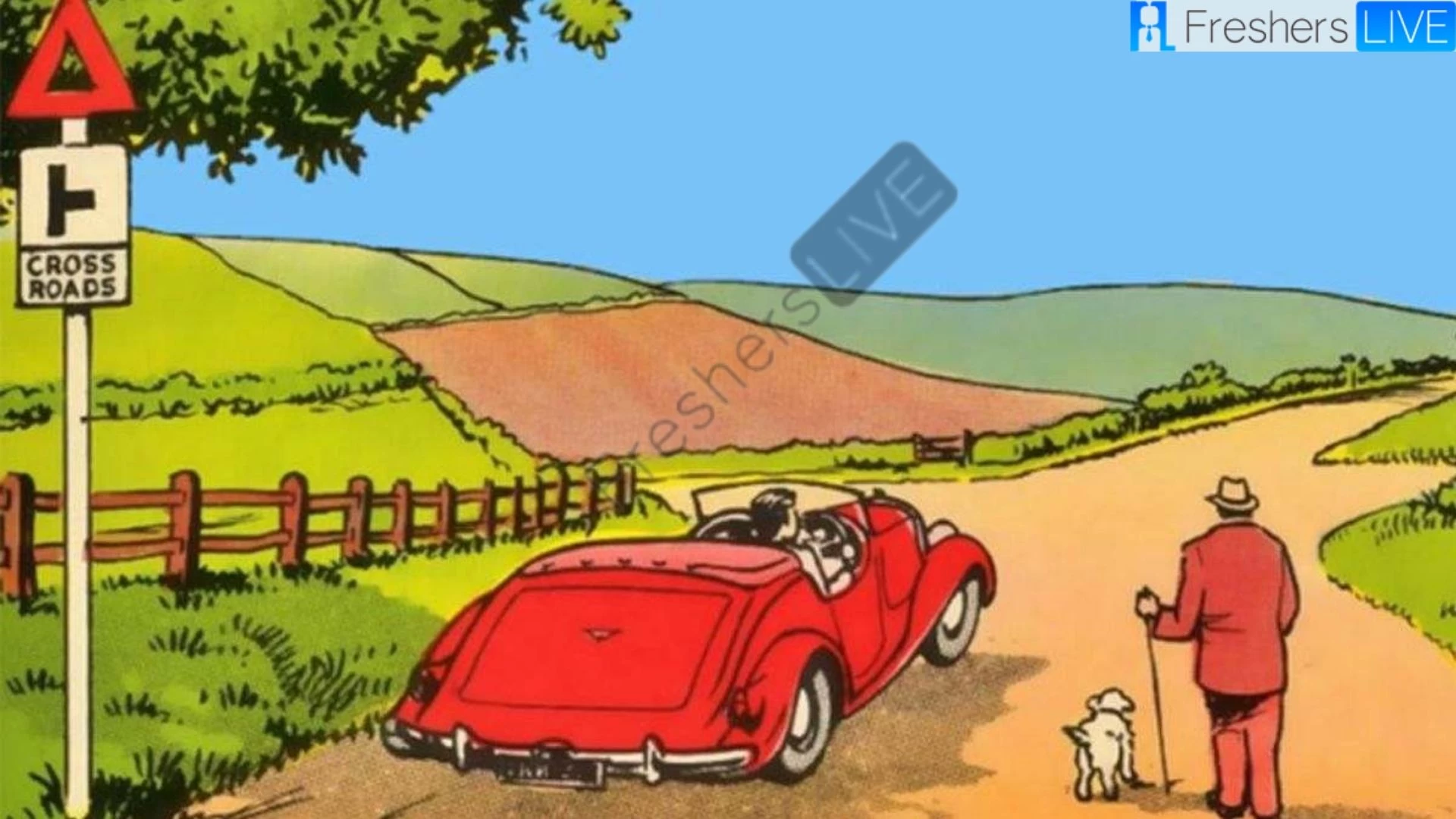 You Are A High IQ Genius If You Can Tell What’s Wrong With This Baffling Red Car Image In 9 Seconds!