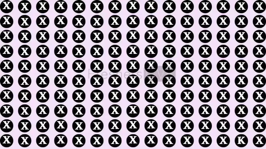 You have X-Ray vision if you can spot the Letter K in Less than 12 Secs