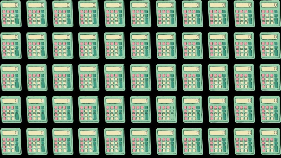 Optical Illusion Brain Challenge: If you have Eagle Eyes find the Odd Calculator in 15 Seconds