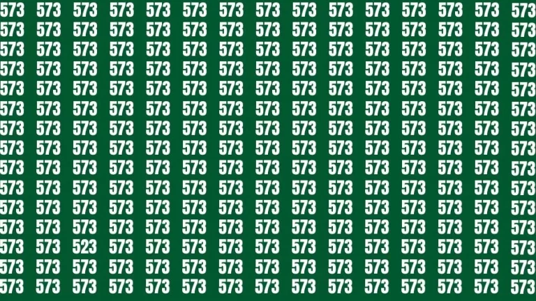 Optical Illusion Brain Challenge: If you have 50/50 Vision Find the number 523 in 18 Secs