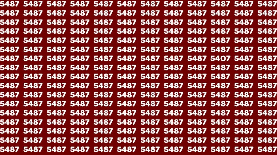 Observation Find it Out: If you have Sharp Eyes Find the number 5407 among 5487 in 20 Secs