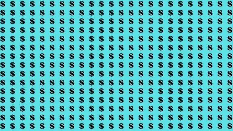 Optical Illusion Brain Test: If you have Sharp Eyes Find the Letter S in 20 Secs