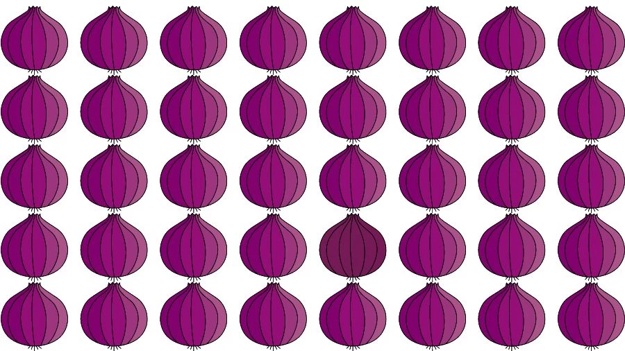 Optical Illusion Brain Challenge: If you have Eagle Eyes find the Odd Onion in 20 Seconds