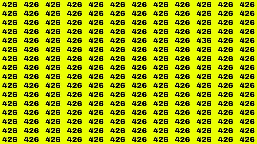 Optical Illusion Eye Test: If you have Eagle Eyes Find the number 436 in 18 Secs