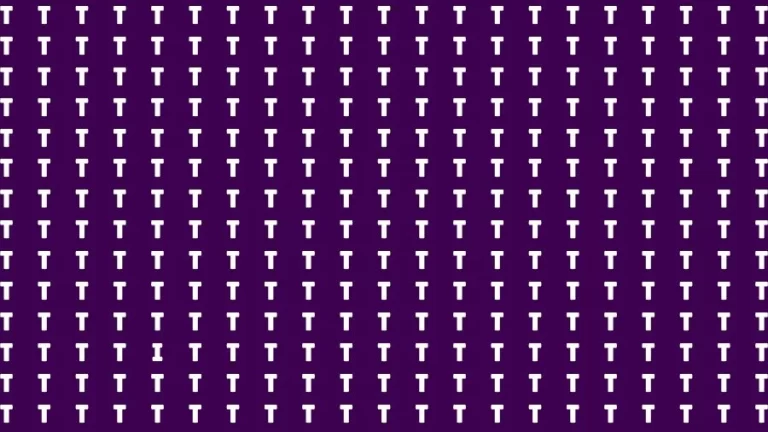 Optical Illusion Visual Test: If you have Sharp Eyes Find the Letter I in 20 Secs