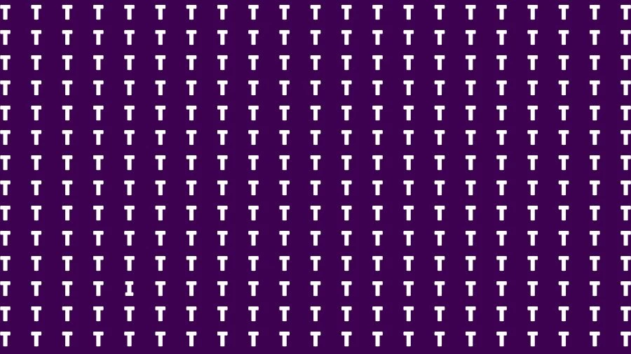 Optical Illusion Visual Test: If you have Sharp Eyes Find the Letter I in 20 Secs