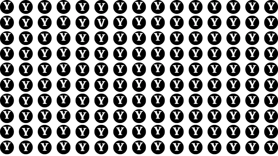 Observation Find it Out: If you have Sharp Eyes Find the V in 20 Secs