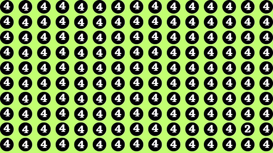 Observation Brain Challenge: If you have Hawk Eyes Find the Number 2 among 4 in 9 Secs