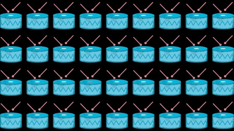 Optical Illusion Brain Test: If you have Eagle Eyes find the Odd Drums in 15 Seconds