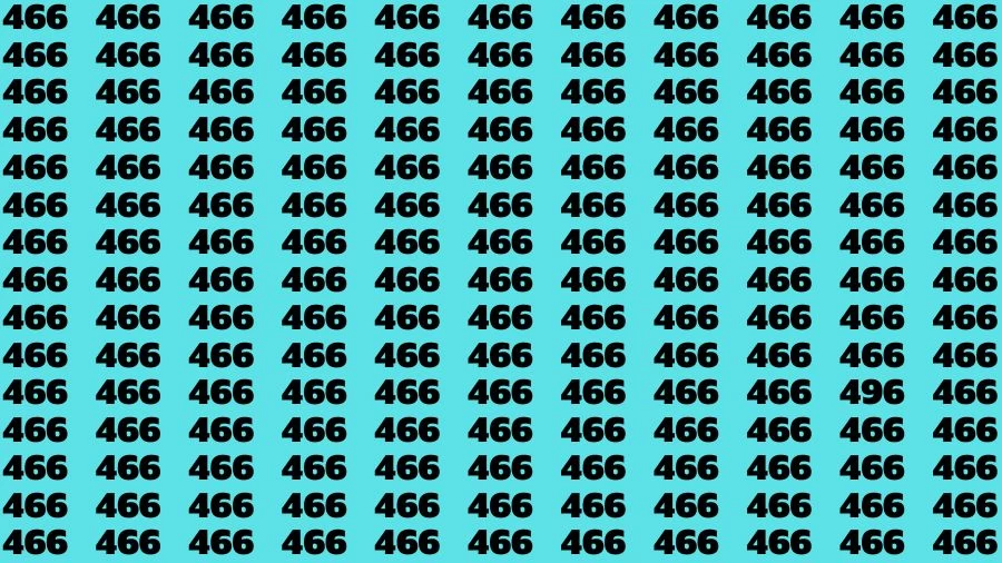 Optical Illusion Brain Test: If you have Eagle Eyes Find the number 496 in 15 Secs