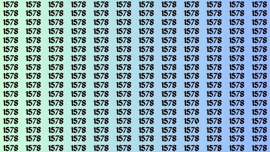 Optical Illusion Brain Challenge: If you have Hawk Eyes Find the Number 1570 in 15 Secs