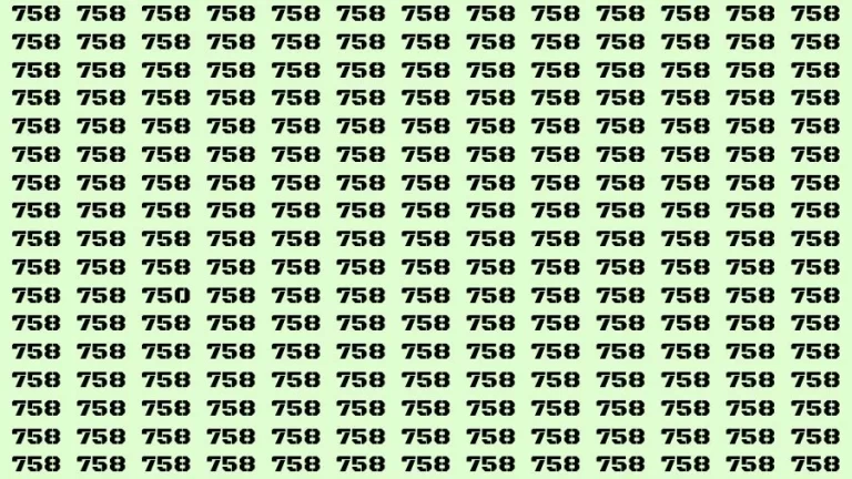 Optical Illusion Brain Test: If you have Eagle Eyes Find the number 750 in 15 Secs