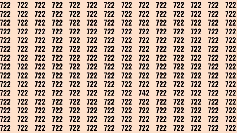 Observation Find it Out: If you have Sharp Eyes Find the number 742 in 20 Secs