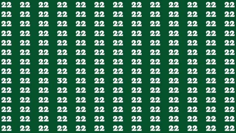 Optical Illusion Brain Test: If you have Eagle Eyes Find the number 32 in 15 Secs