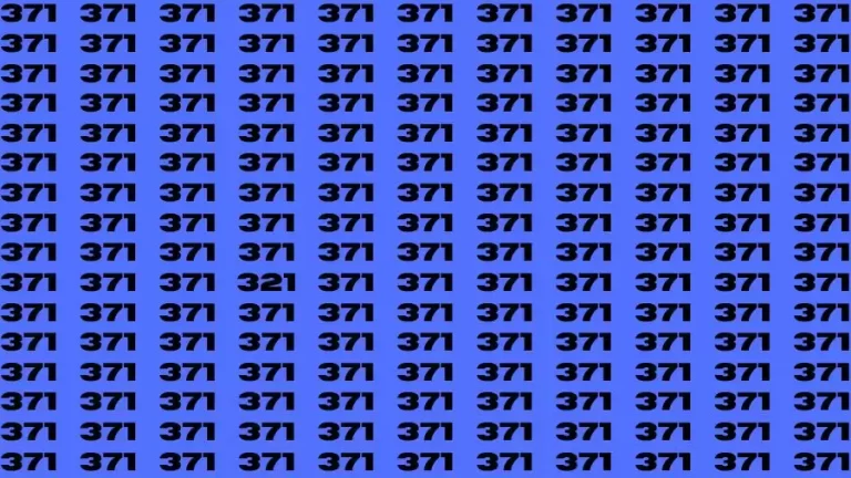 Optical Illusion Brain Test: If you have Eagle Eyes Find the number 321 in 15 Secs