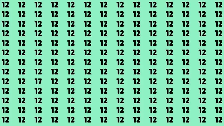 Optical Illusion Brain Test: If you have Eagle Eyes Find the Number 17 in 15 Secs