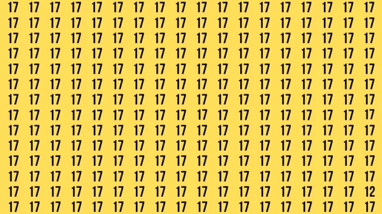 Observation Brain Test: If you have 50/50 Vision Find the Number 12 in 15 Secs