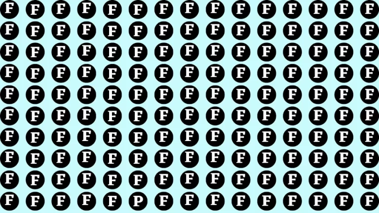 Observation Brain Test: If you have 50/50 Vision Find the Letter P in 15 Sec