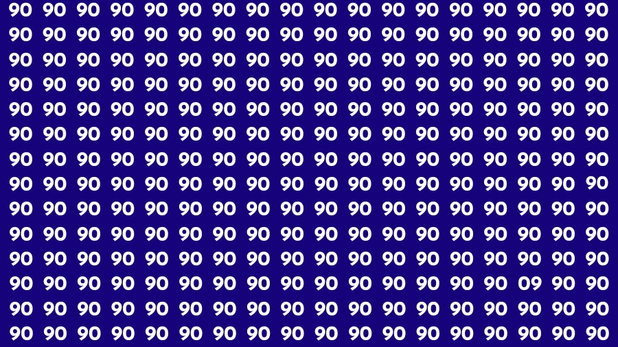 Observation Brain Challenge: If you have Hawk Eyes Find the Number 09 in 15 Secs