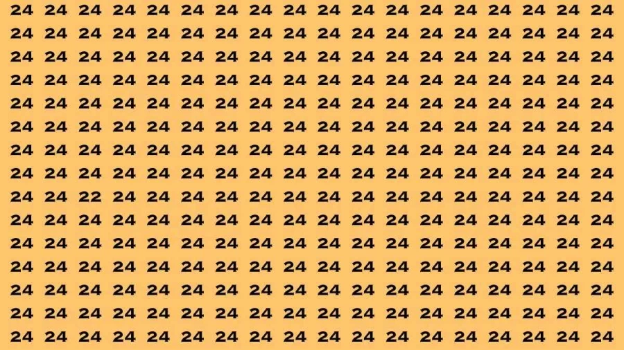 Observation Brain Challenge: If you have Eagle Eyes Find the number 22 in 12 Secs