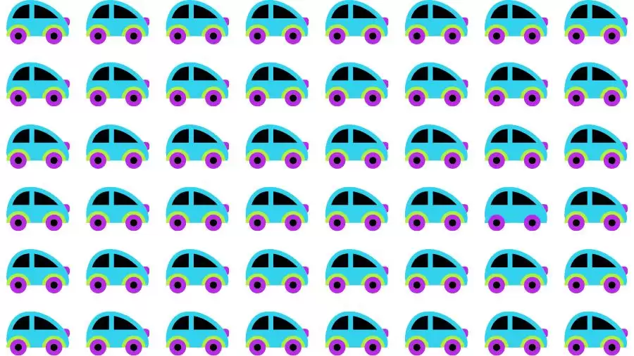 Optical Illusion Brain Test: If you have Sharp Eyes Find the Odd Car in 20 Secs