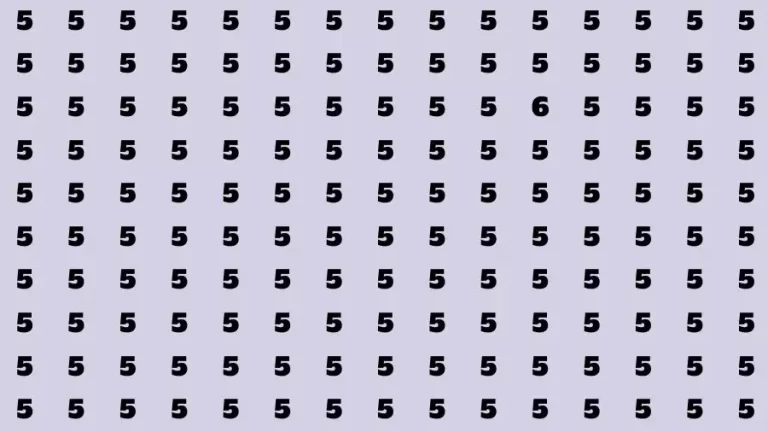 Optical Illusion Brain Challenge: If you have 50/50 Vision Find the number 6 in 12 Secs