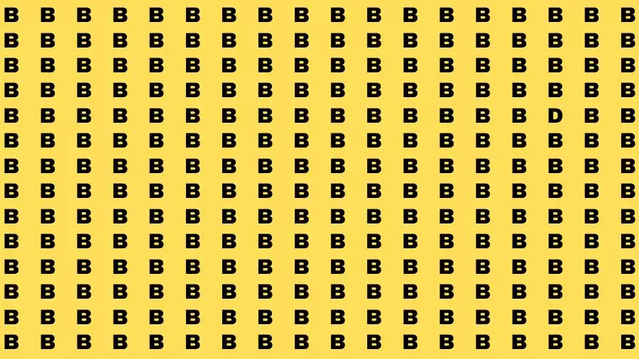 Optical Illusion Brain Test: If you have Sharp Eyes Find the Letter D in 20 Secs