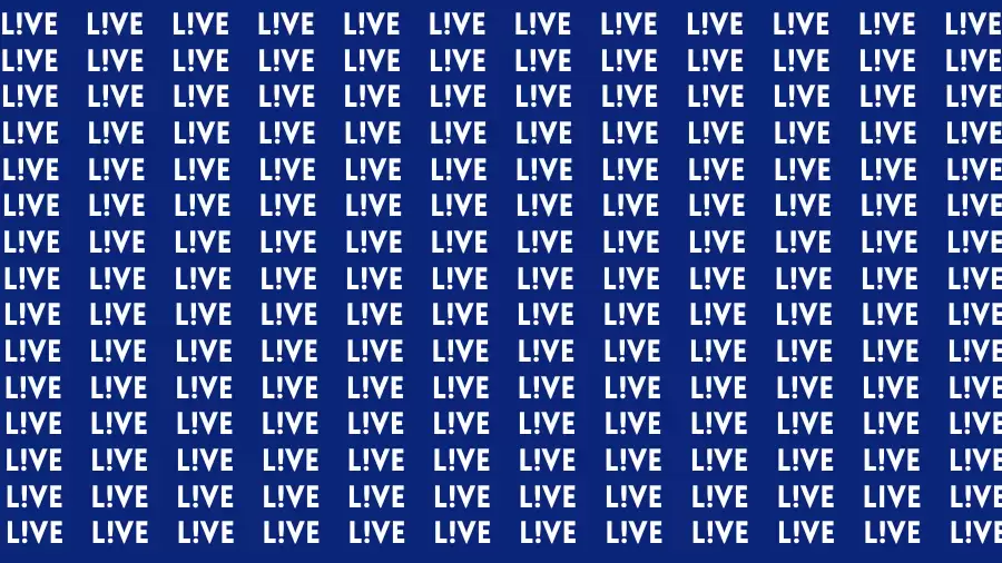 Visual Test: If you have Hawk Eyes Find the Word Live in 15 Secs