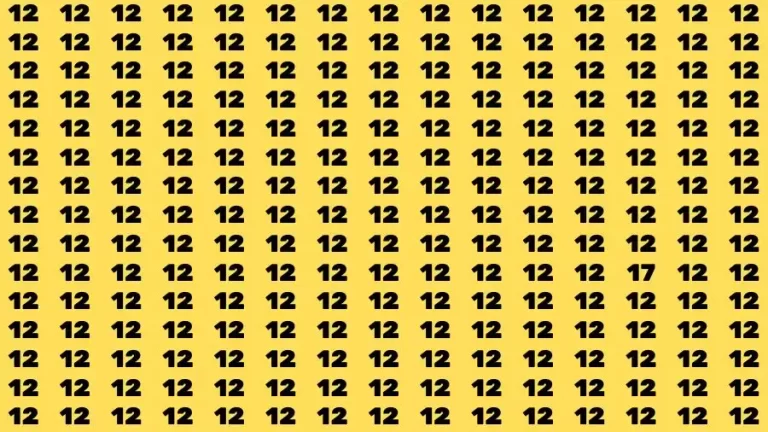 If you have Hawk Eyes Find the Number 5 among 1s in 20 Secs